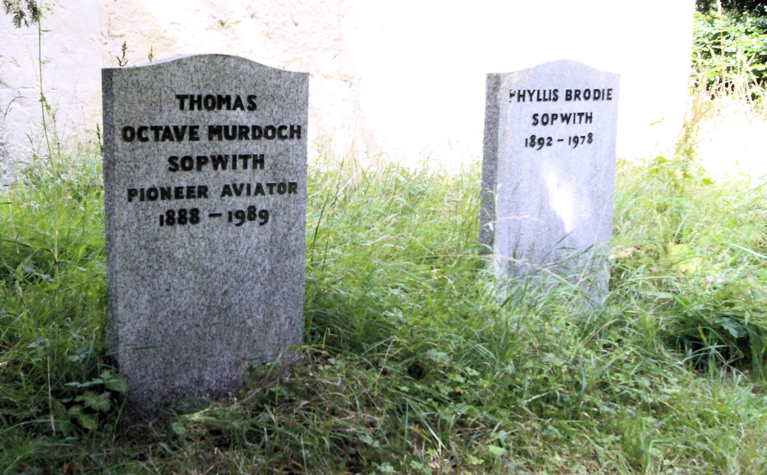 Little Somborne T Sopwith Grave