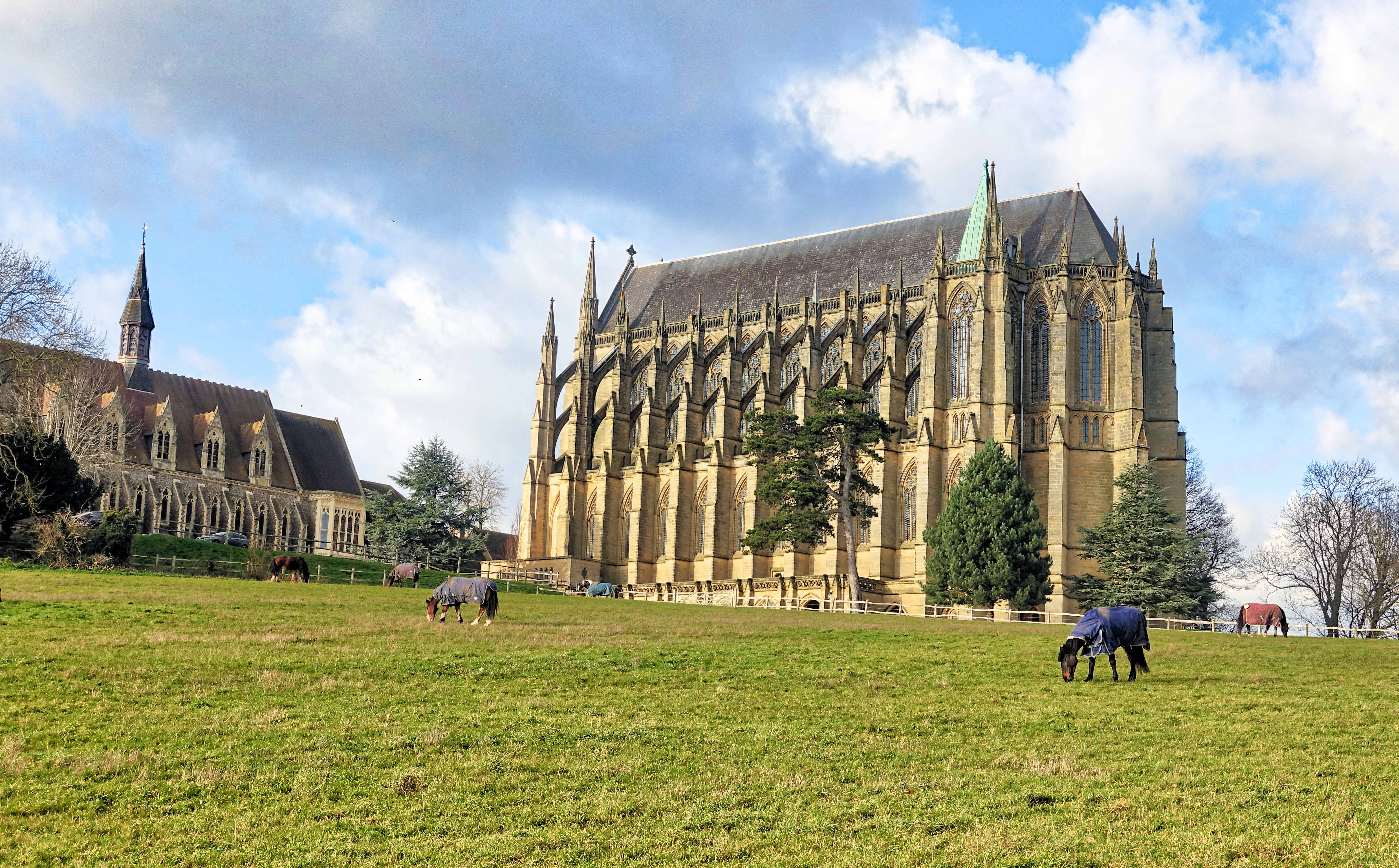Lancing Chapel Chapel from Field